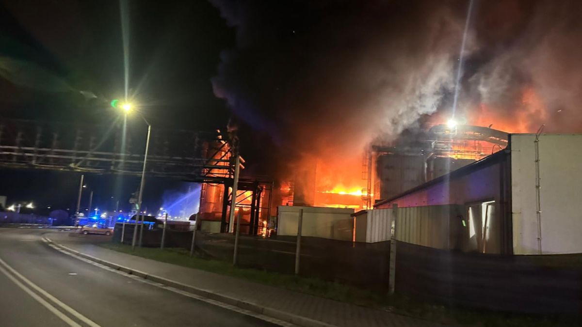 Pożar na Kujota - foto PSP Szczecin