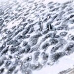 Głębokie zimą z drona